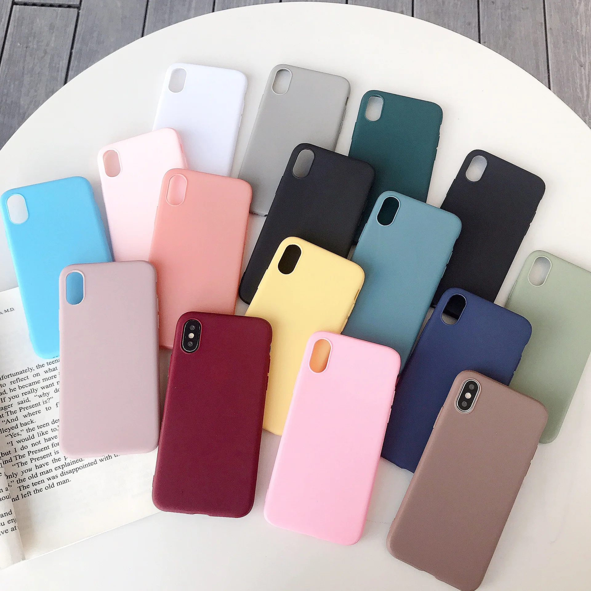 Мягкий чехол карамельного цвета из ТПУ для телефона Samsung Galaxy S5 S6 S7 Edge S8 S9 Plus S10e S10 5G