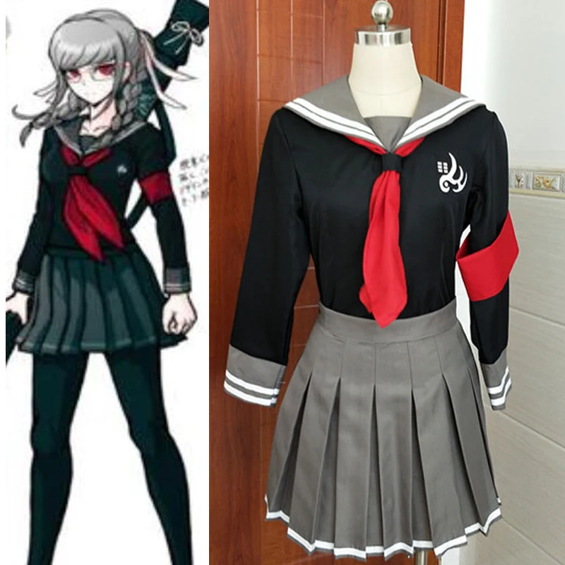 Аниме Super Dangan Ronpa 2 косплей костюм Danganronpa Peko Pekoyama индивидуальный пошив|Костюмы