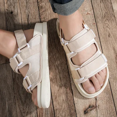 Мужские летние шлепанцы уличные сандалии однословные летняя обувь | Обувь