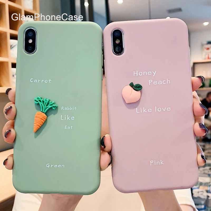 GlamPhoneCase трехмерный чехол для телефона с изображением свежих фруктов iPhone X XS Max XR