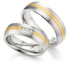 Кольца обручальные мужские и женские, из нержавеющей стали, 1 пара