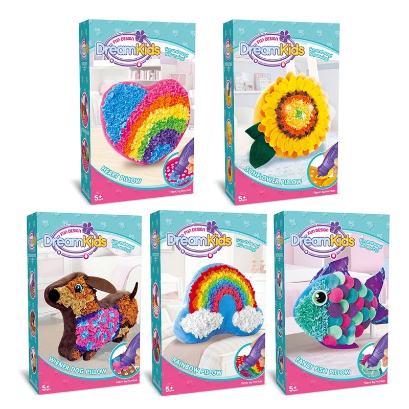 

3D кукла ручной работы, плюшевая искусство с иглой и ниткой, наборы для шитья, красочные украшения спальни, искусство и ремесла для детей, сде...