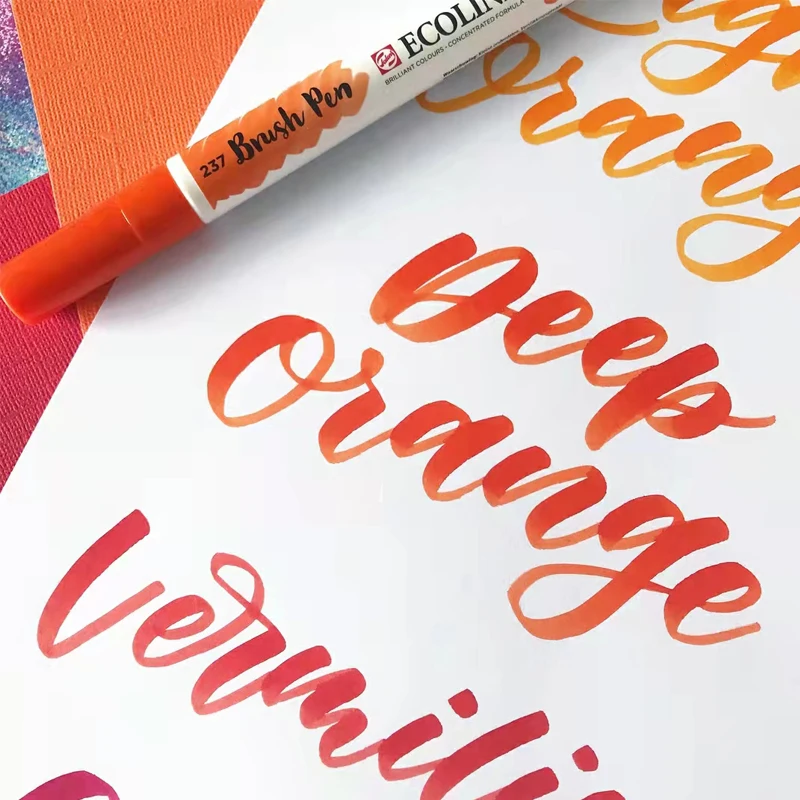 Коллекция ECOLINE акварельных фотографий с мягкой головкой и кисточкой - купить по