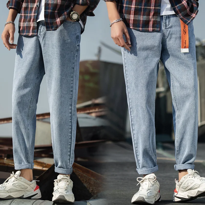 Male Fit Four Seasons Long Trousers Plus Size Men's Jeans Design Biker Jeans Strech Casual Jean For Men Hight Quality Cotton New