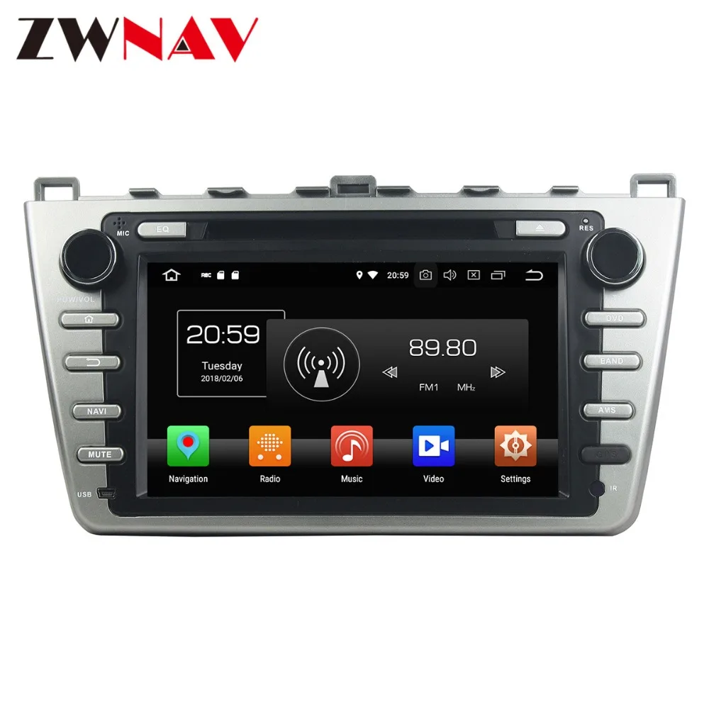 Android 9 4+ 64GB с DSP dvd-плеер автомобиля gps-навигация, радио, стерео для Mazda 6 Atenza 2008-2012 HD Satnav мультимедиа CD радио