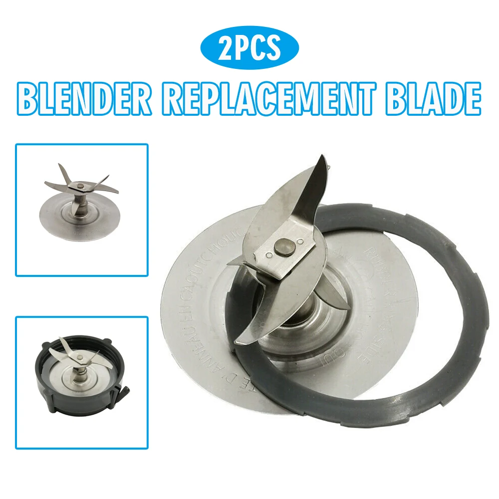 

2Set Blade Replacement With Sealing Ring Gasket for Oster Pro 1200 Blender Stainless steel Blender Replacement Blade Accessories