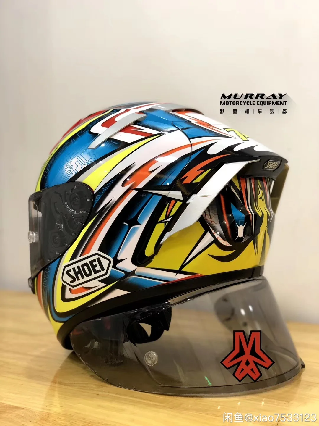 Мотоциклетный шлем shoei X14 marquez red daijiro для езды на мотокроссе гоночный