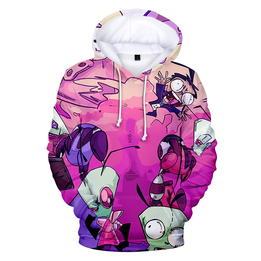 

Invader Zim3D Harajuku Hoodie Boys Girls Fashion Sweatshirt 3D Printing Hip Hop Hoodie Street Casual Autumn Winter Clothing Tops