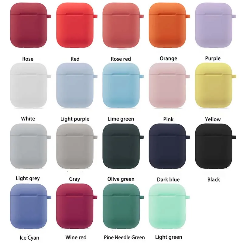 

Case Shockproof Silicone Case for Airpods 2nd generation Case Bluetooth Wireless Protective Cover Thicken for Apple Airpods
