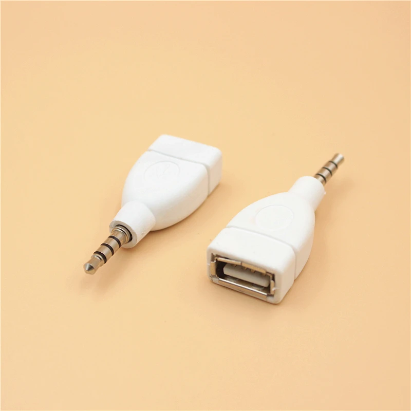 Переходник с USB 2 0 мама на 3 5 мм папа AUX Audio прочный автомобильный разъем |