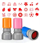 Замачиваемая печать DIY Ручная учетная запись штамп солнце розовый мультфильм штамп карточка печать офисная Милая школьная поддержка Индивидуальный маленький штамп