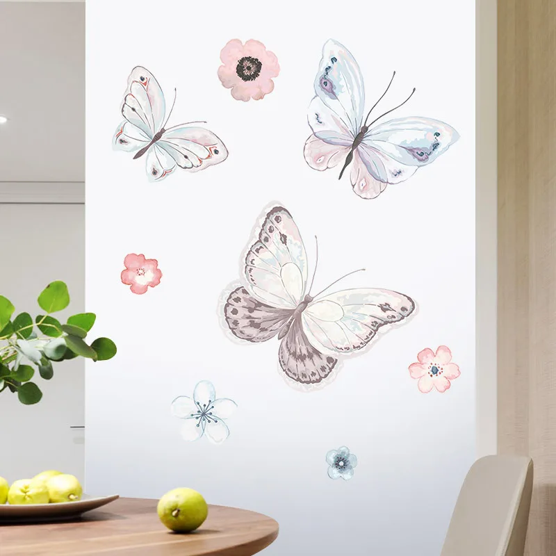 Настенные Стикеры с бабочками для девичьей комнаты декор подростков детской