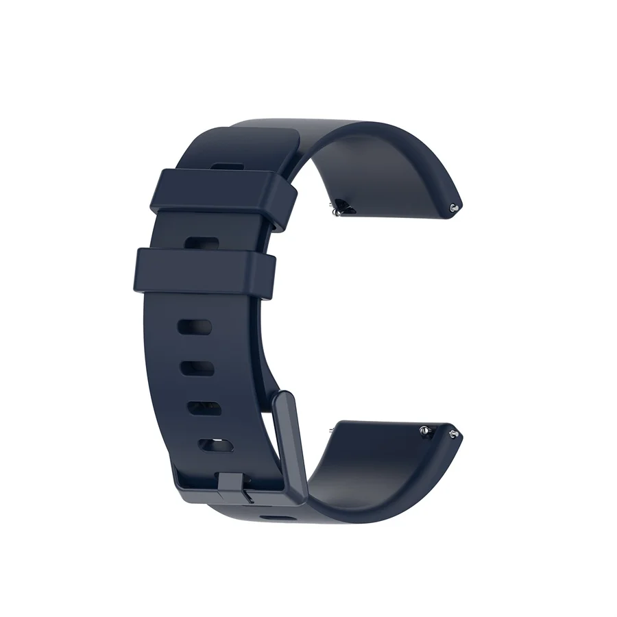 Темно-синий Смарт-часы ремешок для Fitbit Versa2 23 мм силиконовый ремешок для Fitbit Versa/Versa lite/Versa 2 браслет спортивные аксессуары - Цвет: Темно-синий