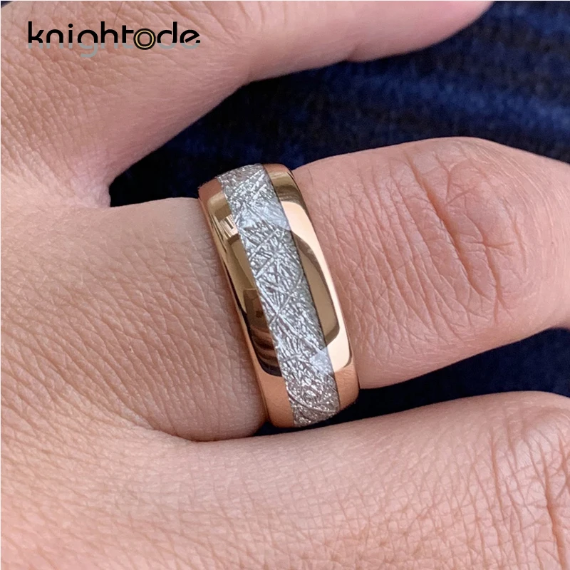 8 мм розовое золото вольфрамовые карбидные кольца с надписью Forever Love обручальные