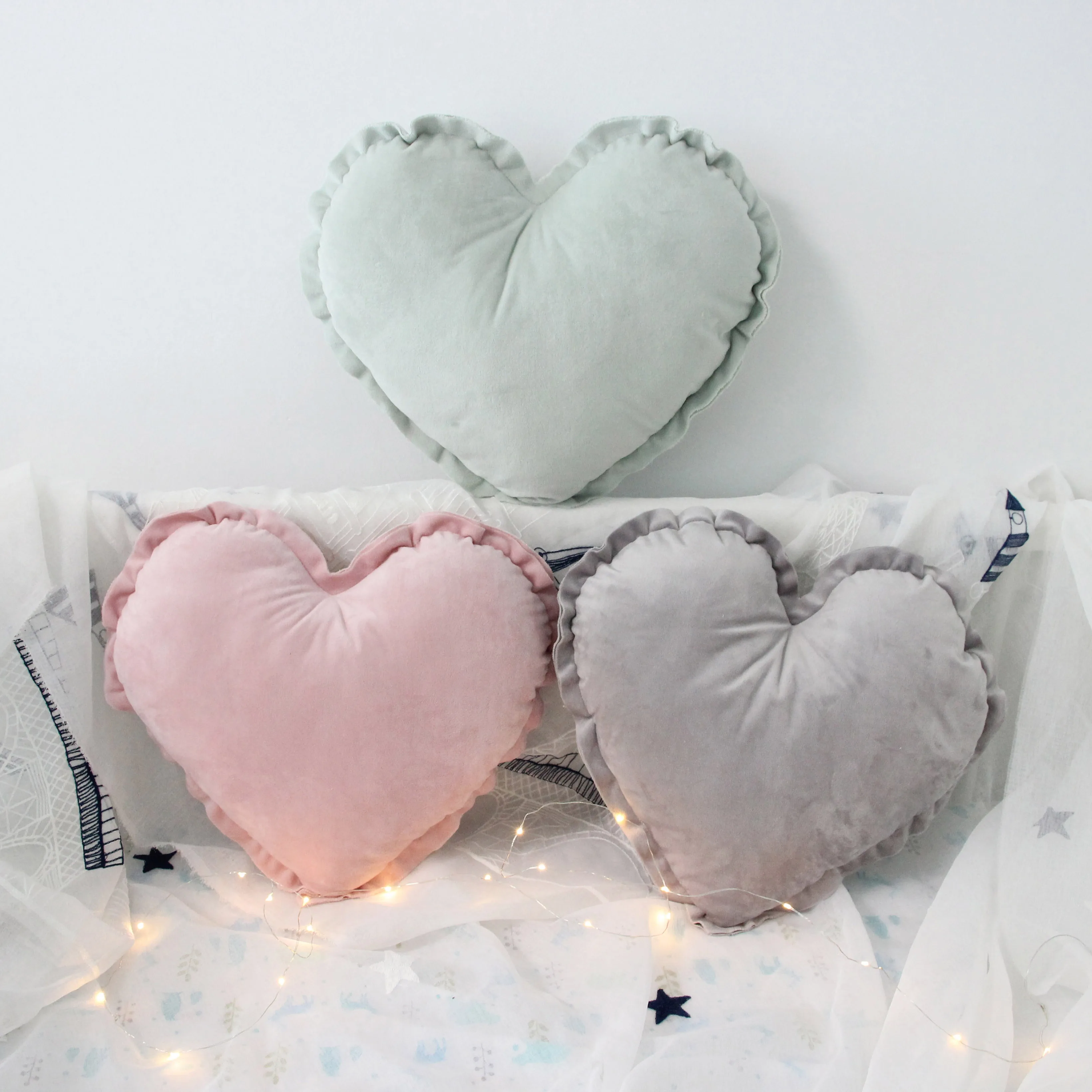Плюшевая подушка в форме звезды и сердца детские подушки подарок на день