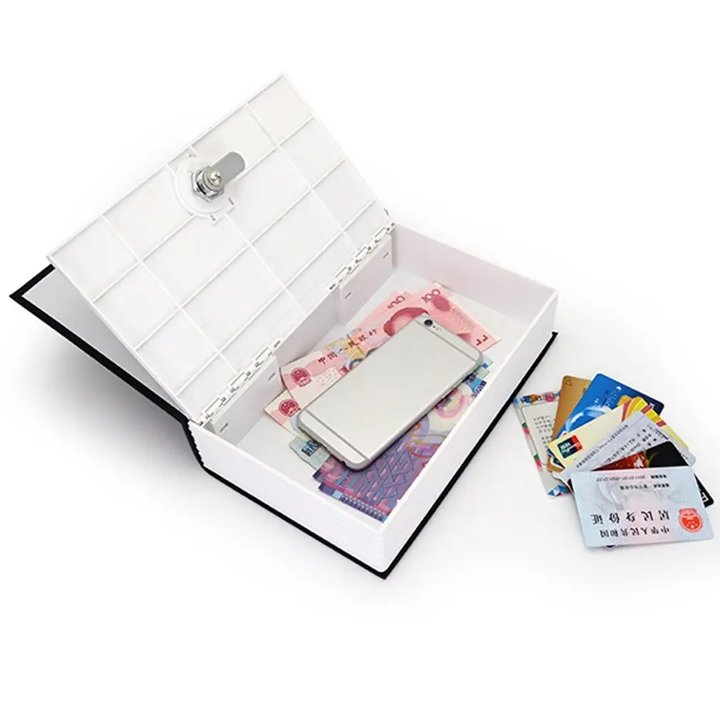 Мини Домашняя безопасность словарик ключ книга сейф/замок коробка для