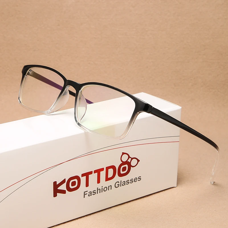 

KOTTDO Vintage Square Prescription Eye Glasses Frames for Men Fashion Classic Plastic Women Eyeglasses Frames Oculos De Grau