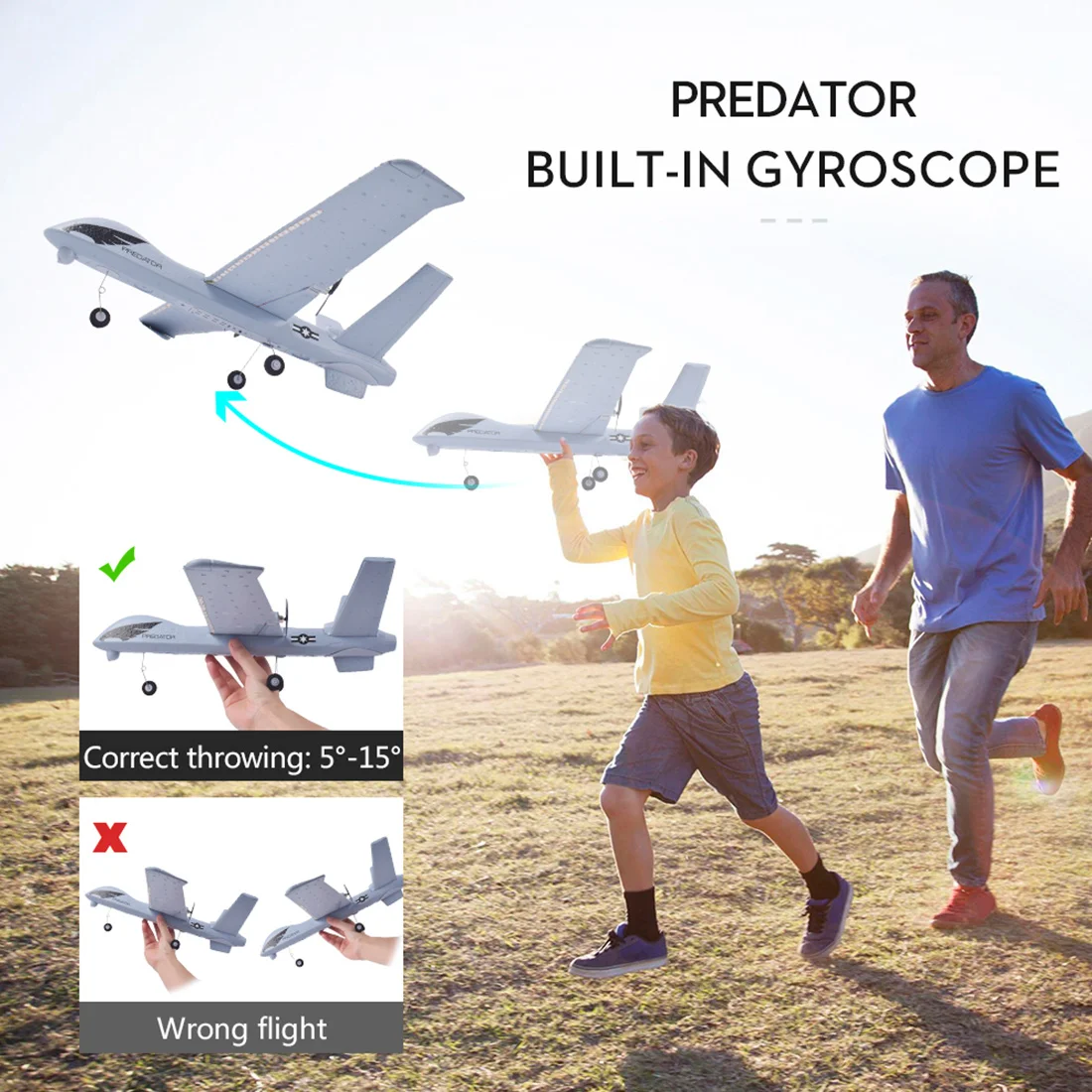 Z51 2 4G 3CH RC Самолет без камеры 20 минут Fligt Time Gliders светодиодный ручной разброс