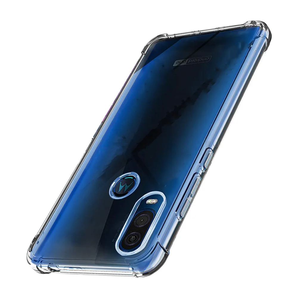 Для Motorola Moto One Vision чехол ультра тонкий прозрачный противоударный мягкий