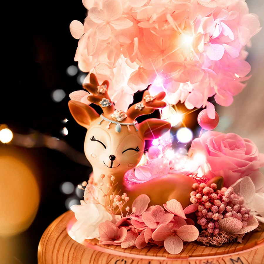 

Led Romantic Rose Flower Night Light Glass Bottle Dimmer Lamp Holiday Gift Nightlight Lover Girl Bedroom Decor Creative Lampada