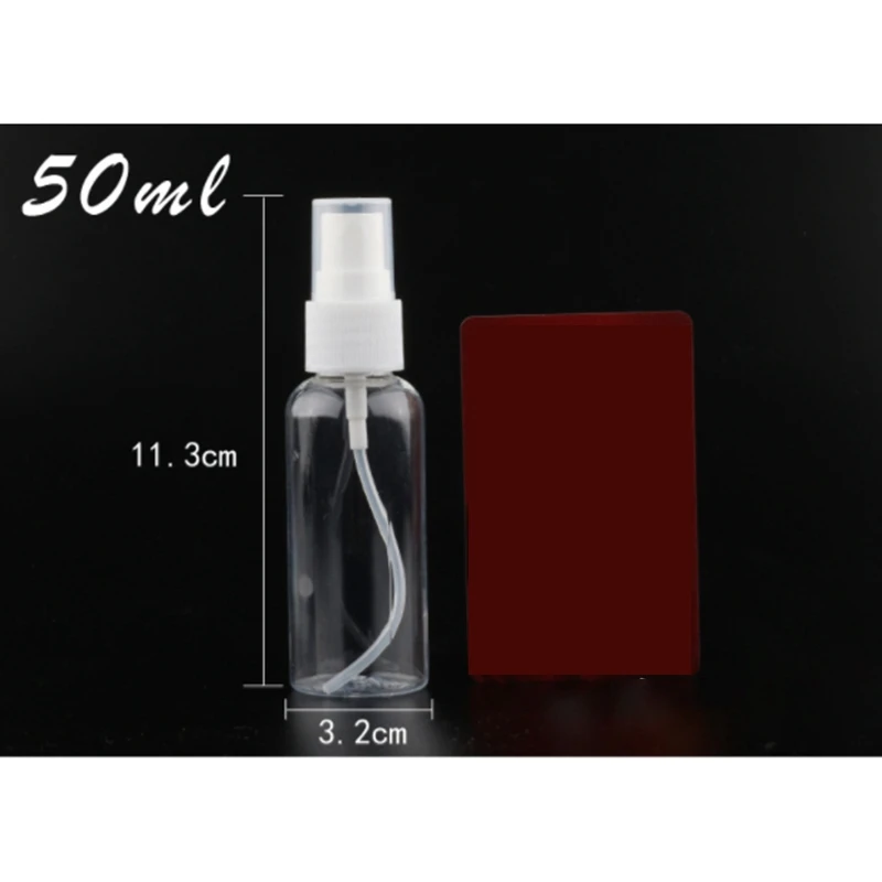 

10Pcs 50Ml Portable Small Transparent Plastic Empty Spray Bottle Refillable Bottles