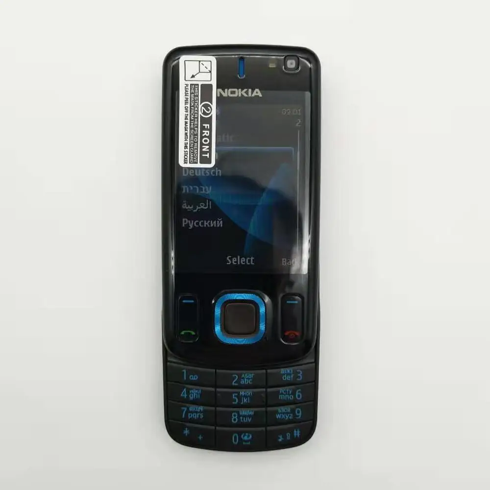 6600S телефон Nokia 6600 слайд Восстановленный сотовый телефон черный цвет Восстановленный
