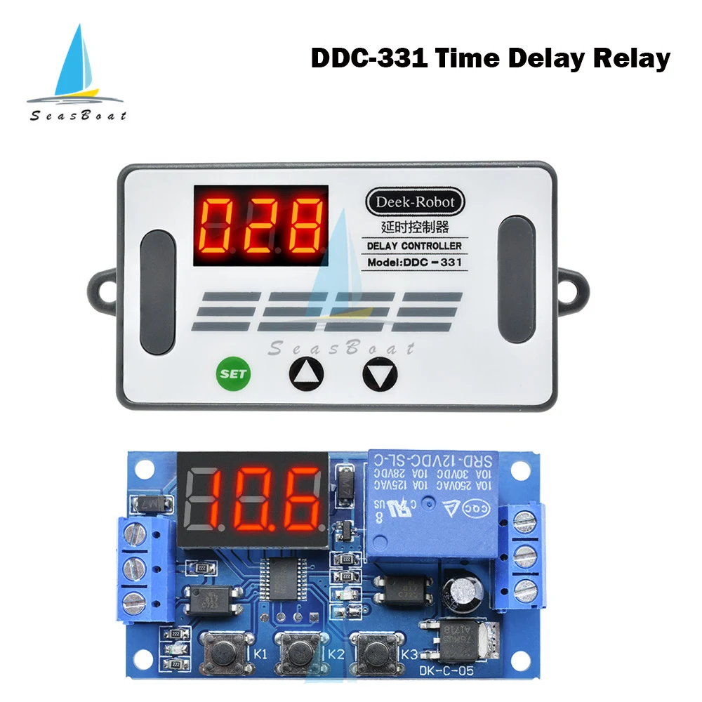 LED дисплей с регулируемым временем 12 В|Реле| |