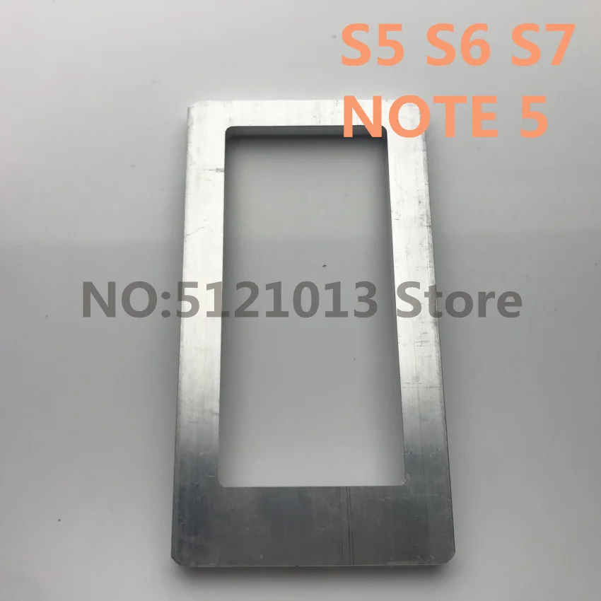 Точная позиционирование алюминиевая форма для samsung S4 S5 S6 S7 S3 note 3 4 5 lcd ОСА
