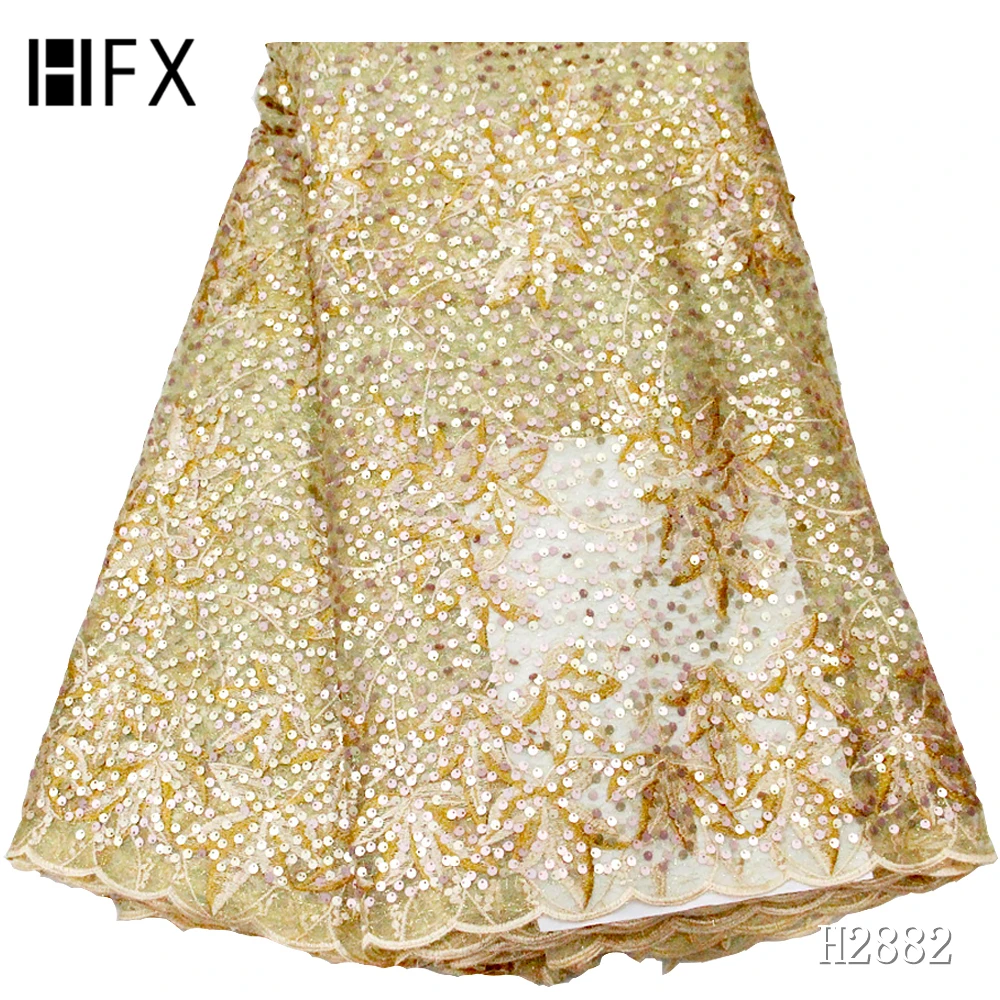 Кружевная ткань с пайетками в африканском стиле 2019 Высококачественная кружевная