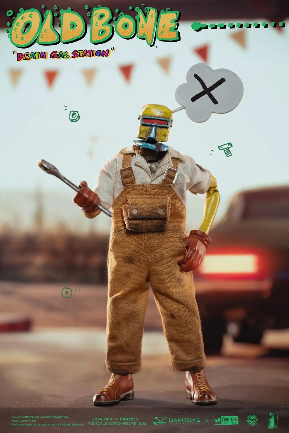 Игрушки DAM x COALDOG PES021 фигурка из АЗС Старая кость-смерть 1/12 | и хобби