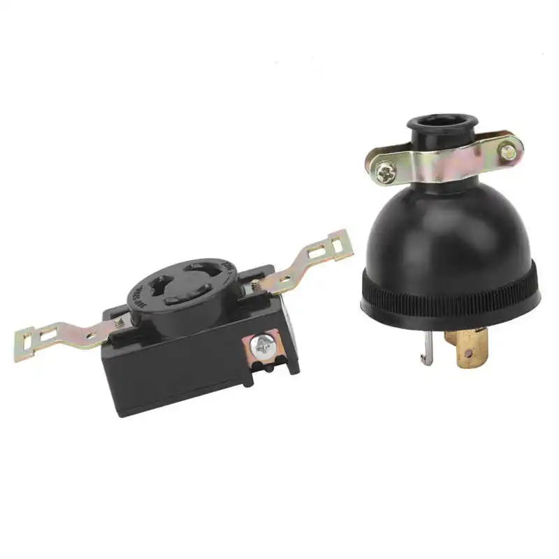 

Generator 3Hole Socket Plug Easy Installation Copper Plug Socket Plastic with High Performance for Engineer for Gasoline