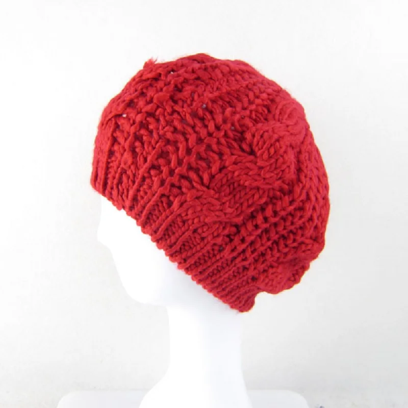 

2020 New Korean Popular Autumn And Winter Women's Warm Bud Hat Women's Dome Twist Knitted Wool Hat