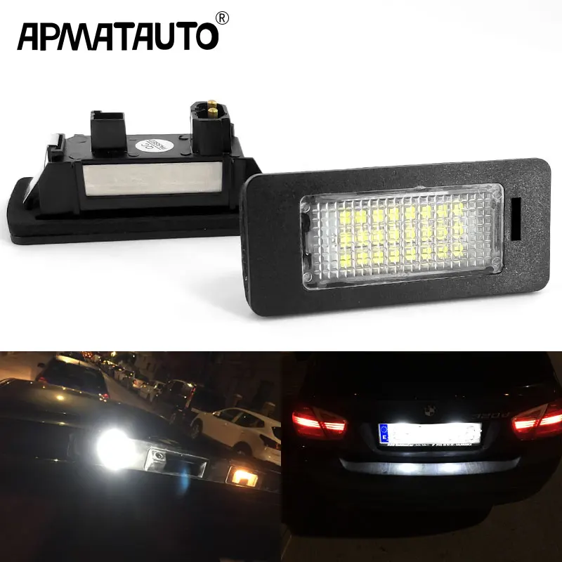 2 шт. светодиодсветильник лампы для номерного знака BMW E92 E93 F30 F31 F45 E39 E60 F11 E70 X5 E84 X1 E82