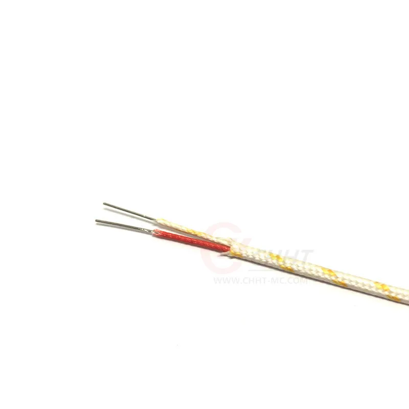 1 м/2 м K Тип Стекловолоконная Изоляция термопара провод с HH-K-24-CH 2 * 24AWG |