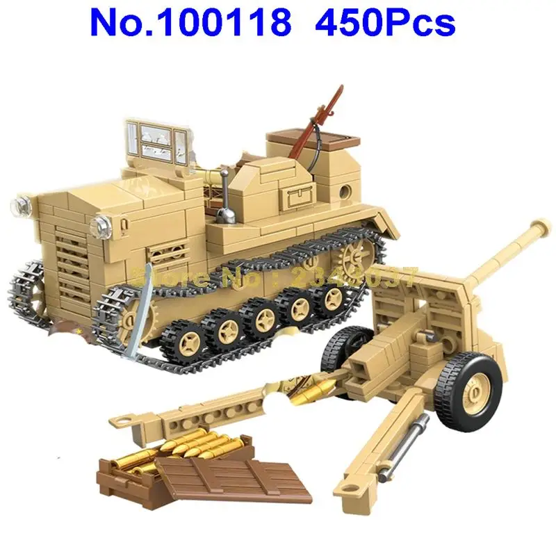 100118 450 шт. военные мировые войны 98 Prime Mover E90 75 мм полевой пистолет Ww2 японская армия