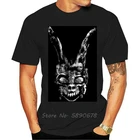 Новинка, черная футболка Donnie Darko Bunny Talk To Frank Rabbit, модная футболка с рисунком