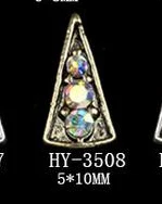 HY-3508 10pcs 10 шт./лот, сплав дизайн ногтей 3d с плоской задней стороны бриллианты жемчужные ювелирные изделия Стразы украшения для ногтей - Цвет: HY-3508 10pcs
