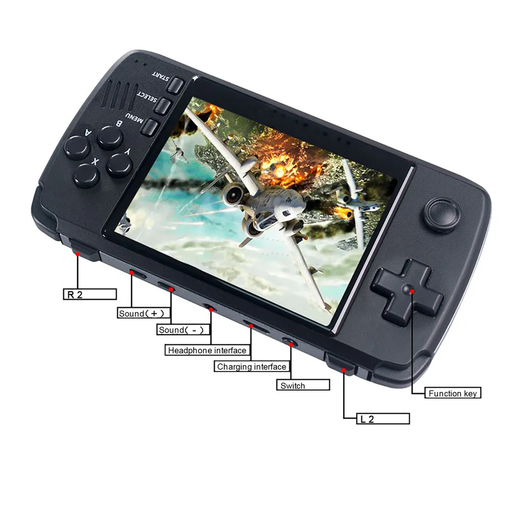 

Portable Handheld Gamepad Console 3.5 Inch IPS Screen Retro Video Game Machine for Game Player Toys Gift Accessories