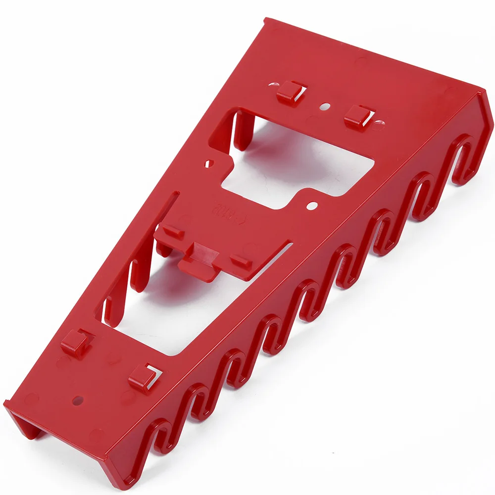 9 Слот Ключ Держатель Красный Пластиковый Гаечный Организатор Сортировщик Лоток