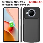 Чехол с зарядным устройством для Xiaomi Redmi Note 9 Pro, 5G, чехол с внешним аккумулятором 6800 мАч, чехол для внешней зарядки Redmi Note 9, чехол-аккумулятор