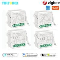 tuya zigbee smart switch module1234 gangway 110v 240v wireless light switch relay compatible alexa google home