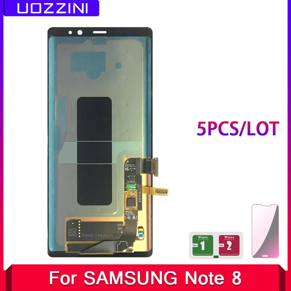 5 шт./лот Super AMOLED для Samsung Galaxy Note 8 N9500 N9500F N900D N900DS 6 3 &quotЖК дисплей с сенсорным экраном
