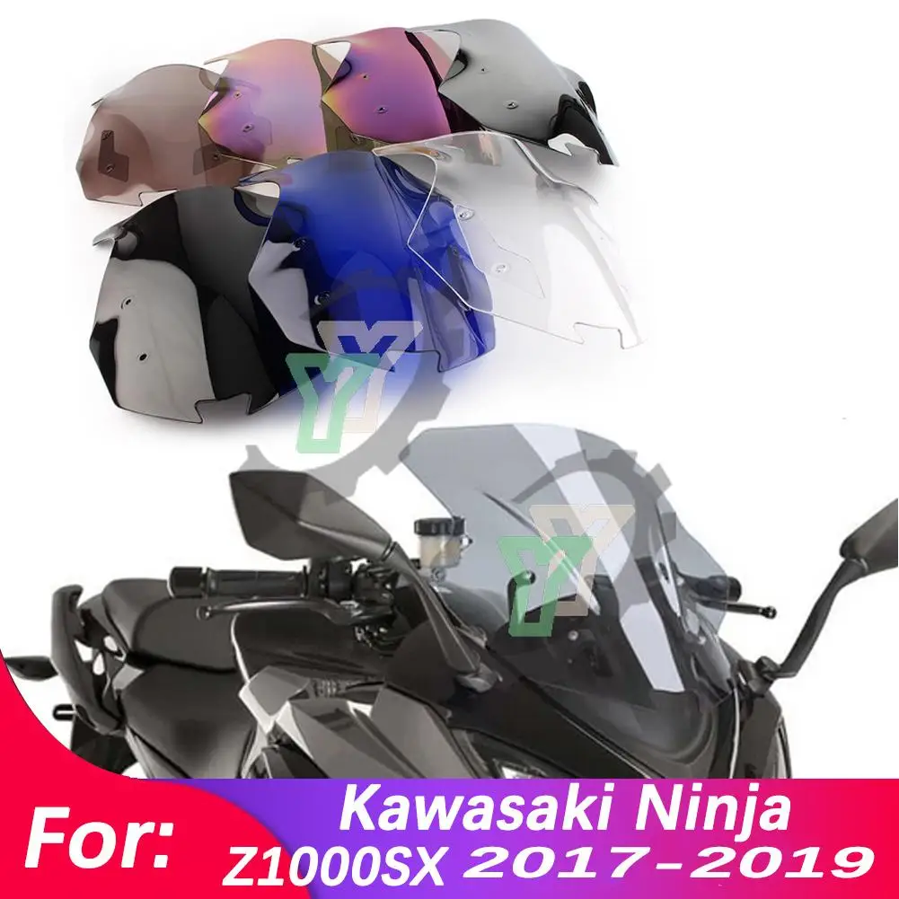 

Z 1000 SX Z1000 SX Z 1000SX 17-18 Cafe racer Motorcycle Windshield Windscree Wind Deflector For Kawasaki Ninja Z1000SX 2017-2018
