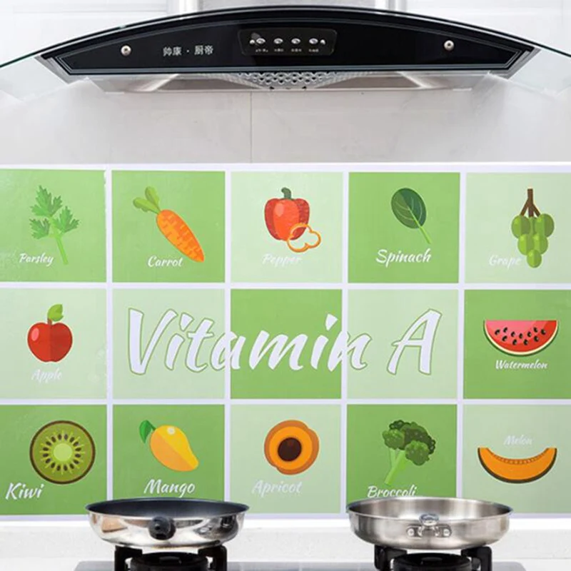 Кухонная маслостойкая водостойкая наклейка самоклеящаяся термостойкая