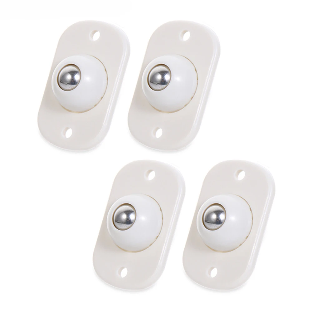 

Paste Type Universal Pulley 4pcs Adhesive Pulley Storage Box Pulley Can Self-adhesive Pulley Home No Noise No Scratches Box