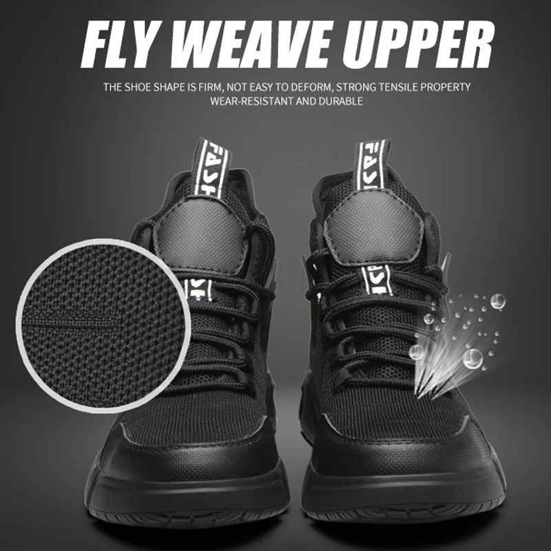 

Men Women Work Shoes Steel Toe Cap Safety Boots European Standard Anti-smash Anti-puncture Sport Platform