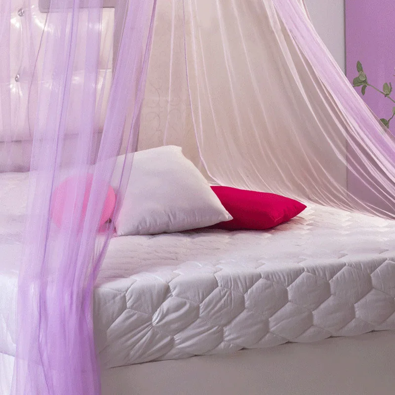 

3 Colors Summer Elgant Hung Dome Mosquito Net for Double Bed Summer Polyester Mesh Fabric Home Bedroom Baby Adults Hanging Decor