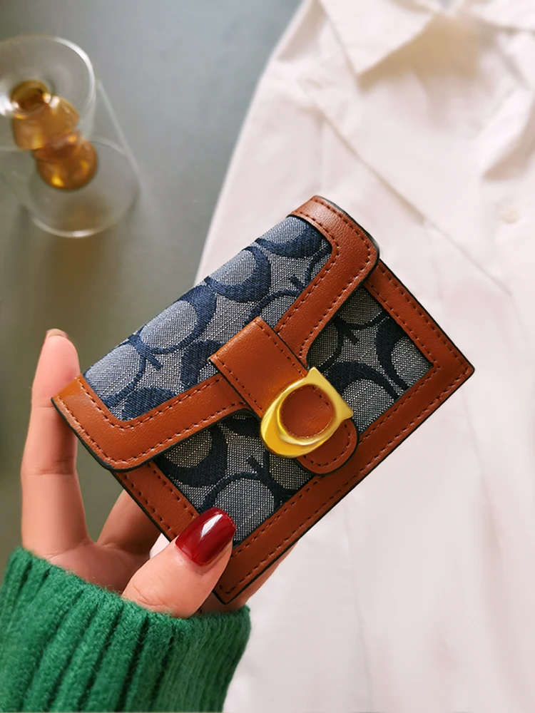 

Small leather card bag female anti-theft brush, exquisite high-end multi-card slots, large-capacity integrated bag