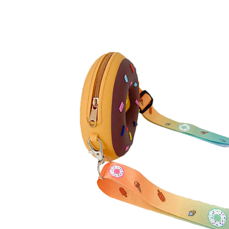 Резиновый мультяшный кошелек для маленьких детей милая сумка через плечо в форме