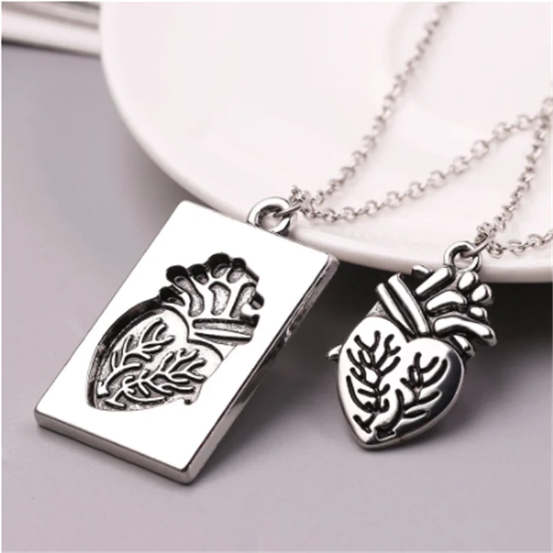 

Puzzle Couple Anatomical Heart Necklace Women Romantic Valentine Day Gift Chain Pendant Fashion Confession Jewelry wholesale